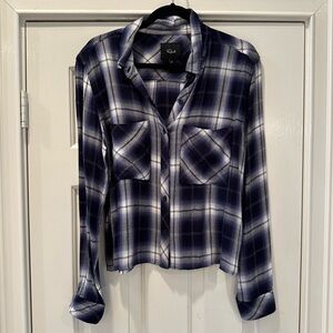 Rails Dylan Oxford Blue Flannel Shirt